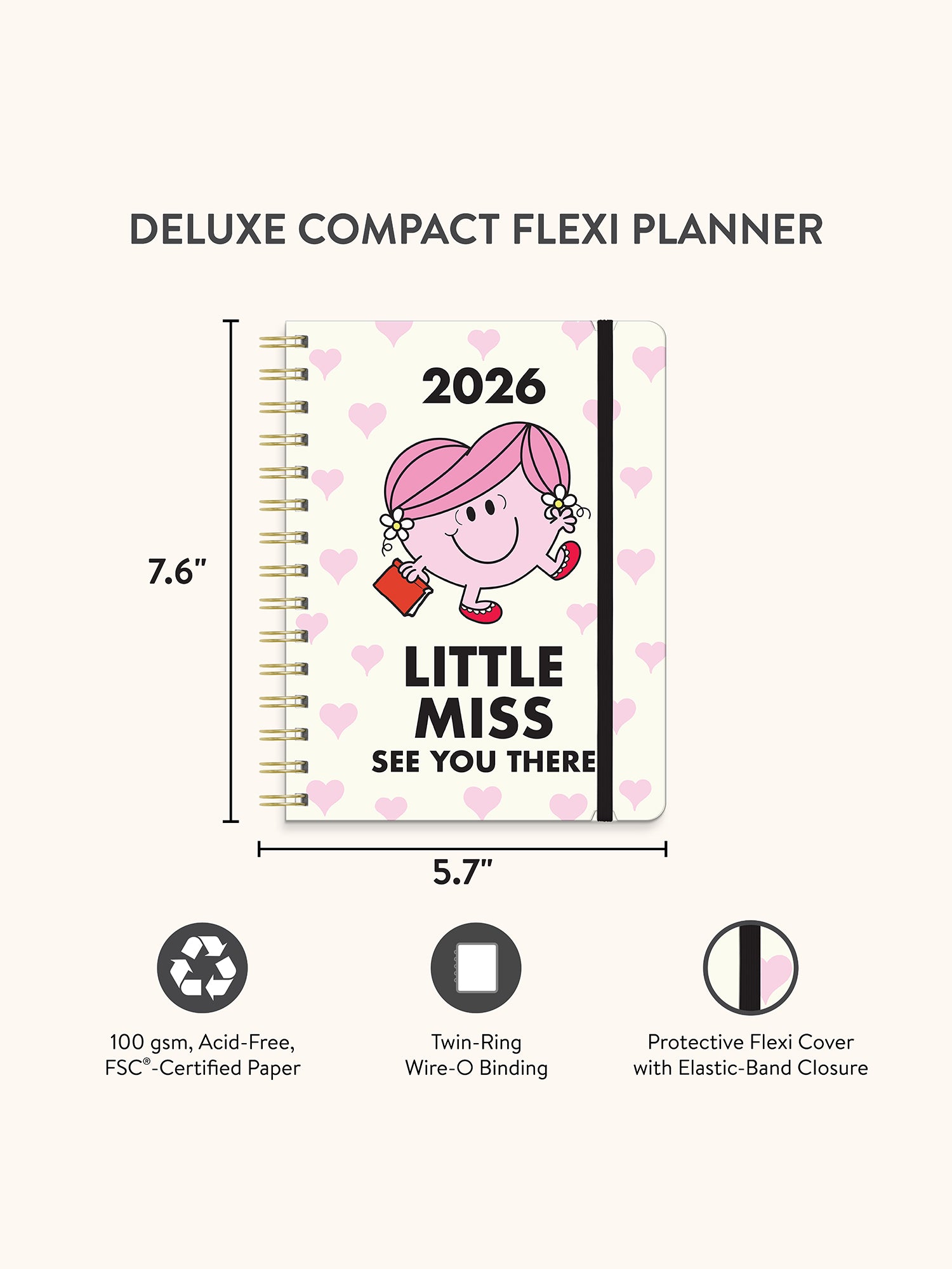 2026 Little Miss See You There Deluxe Compact Flexi Planner