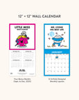 2026 Mr. Men Little Miss 12" x 12" Wall Calendar