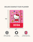 2026 Hello Kitty Playful Pink Deluxe Compact Flexi Planner