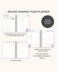 2026 Hello Kitty Playful Pink Deluxe Compact Flexi Planner