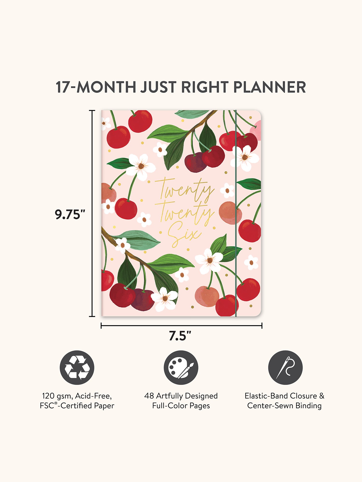 2026 Fruit &amp; Flora Just Right Monthly Planner