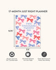 2026 Sweet Bows Just Right Monthly Planner