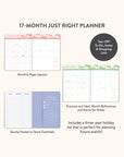 2026 Sweet Bows Just Right Monthly Planner