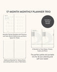 2025 Painter's Palette Monthly Planner Trio