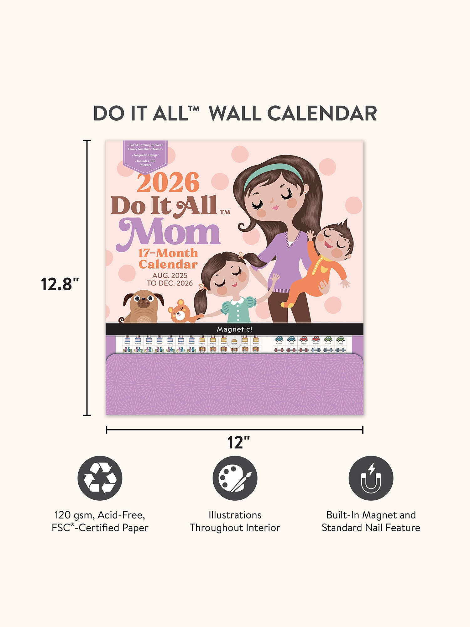 2026 Mom Do It All Wall Calendar