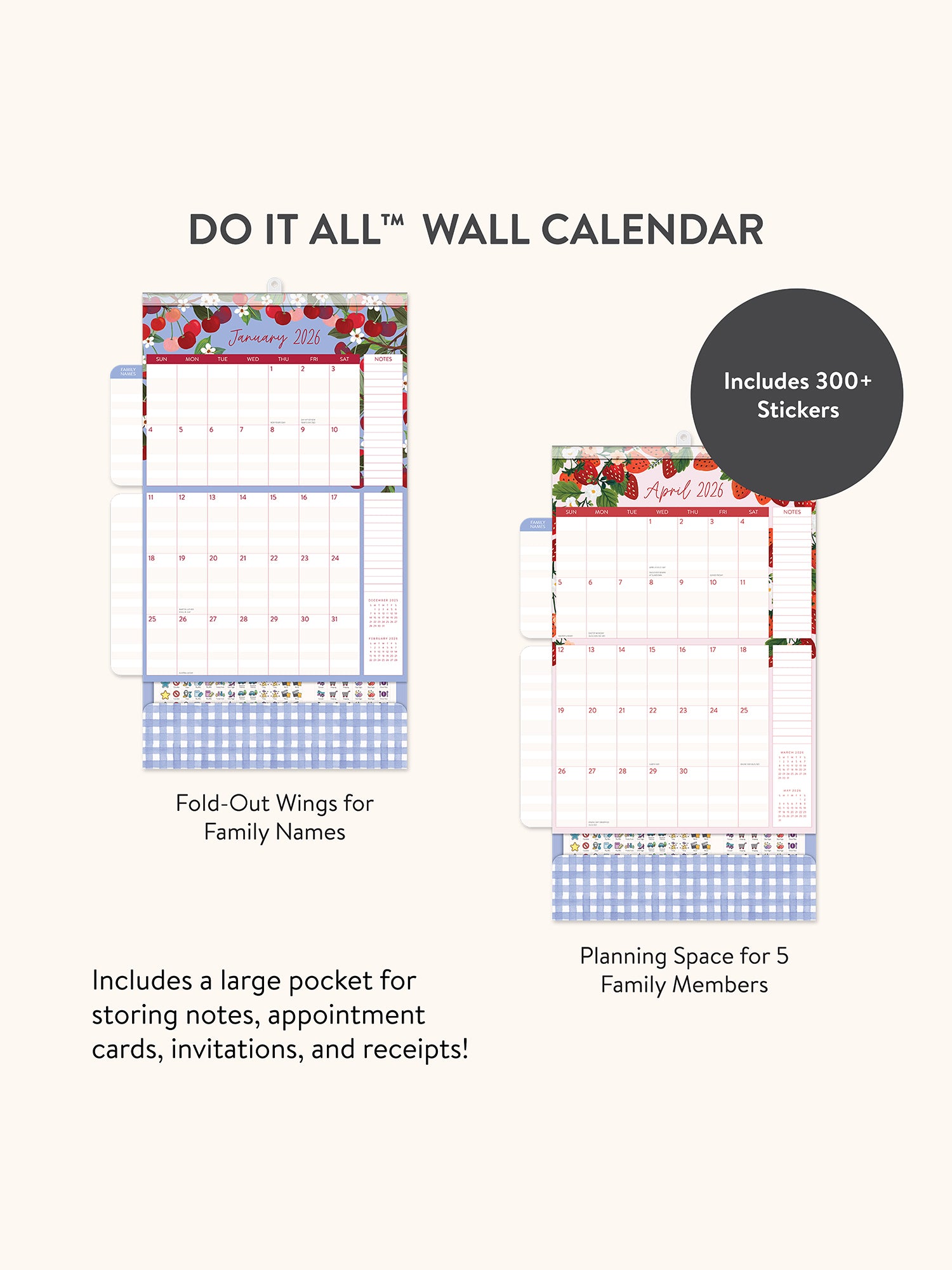 2026 Fruit &amp; Flora Do It All Wall Calendar
