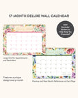 2026 Bella Flora Deluxe Wall Calendar