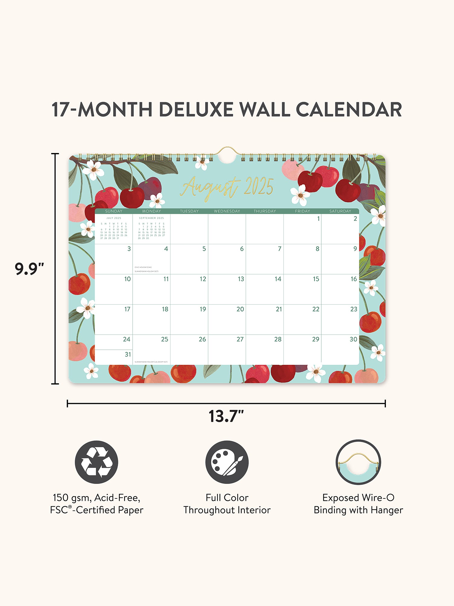 2026 Fruit &amp; Flora Deluxe Wall Calendar