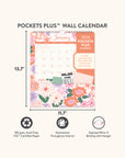 2026 Secret Garden Pockets Plus Calendar