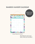 2025 Botanical Bliss Bamboo-Hanger Calendar