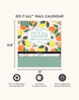 2025 Fruit & Flora DIA Wall Calendar