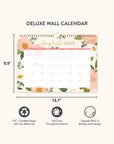 2025 Bella Flora Deluxe Wall Calendar