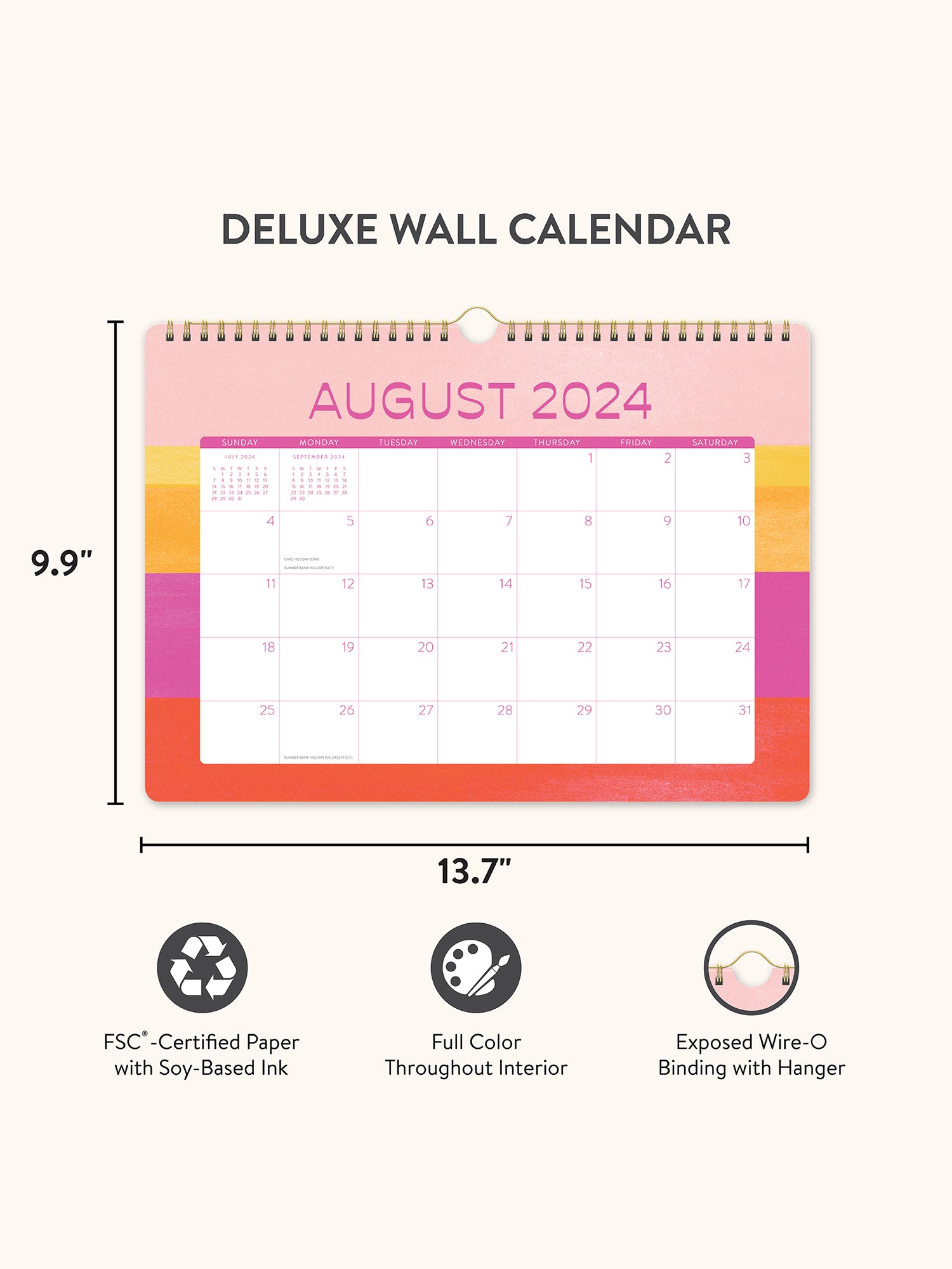 2025 Color Theory Deluxe Wall Calendar