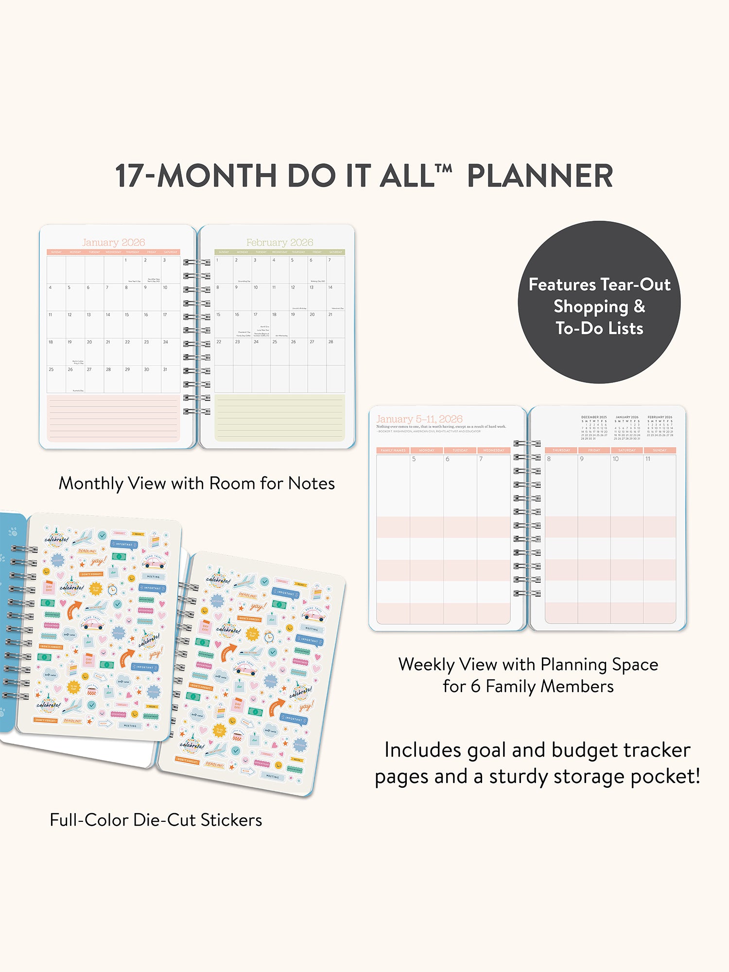 2026 Doggone Cute Do It All Planner
