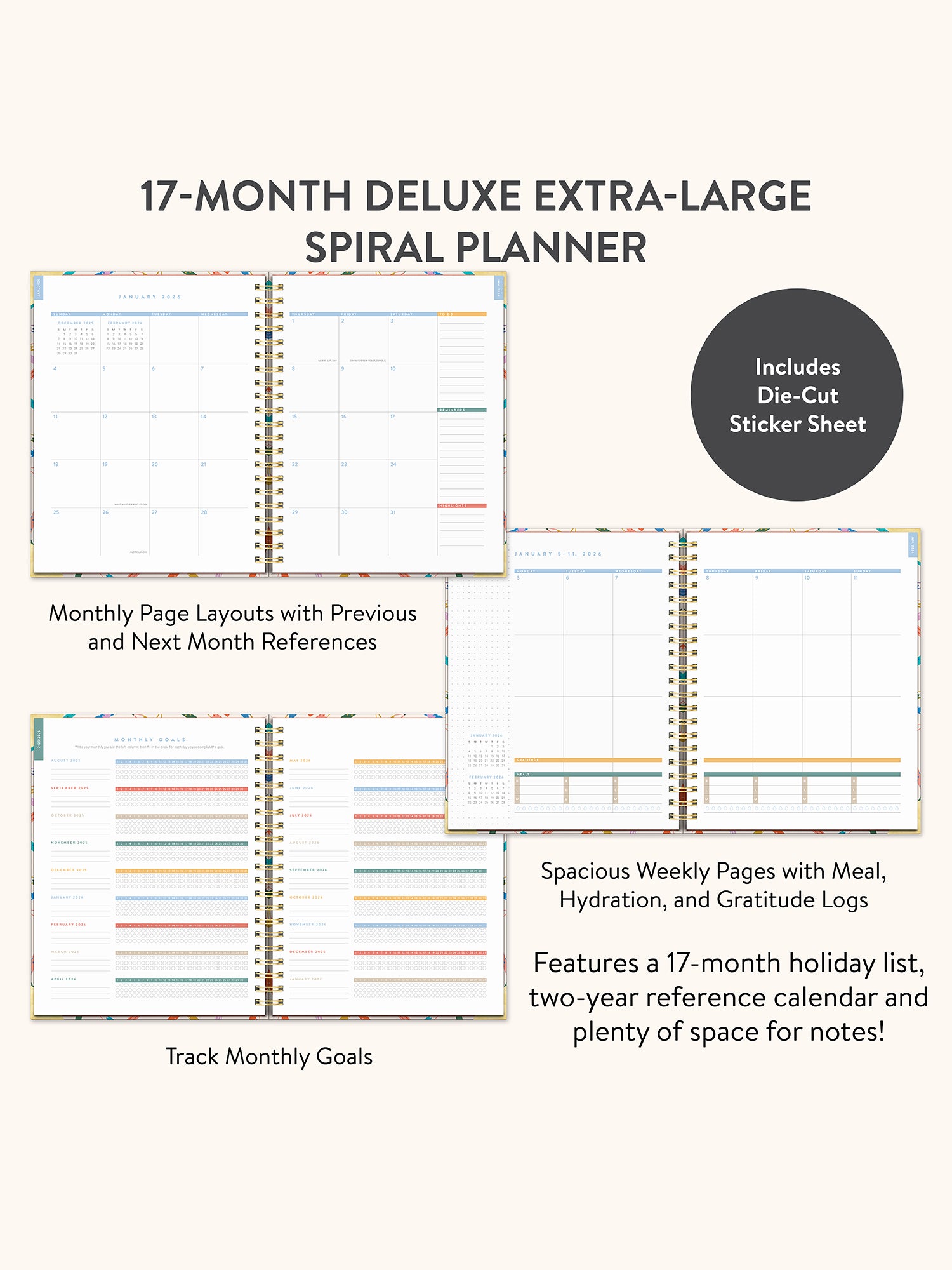 2026 Make Your Mark Deluxe Extra-Large Spiral Planner