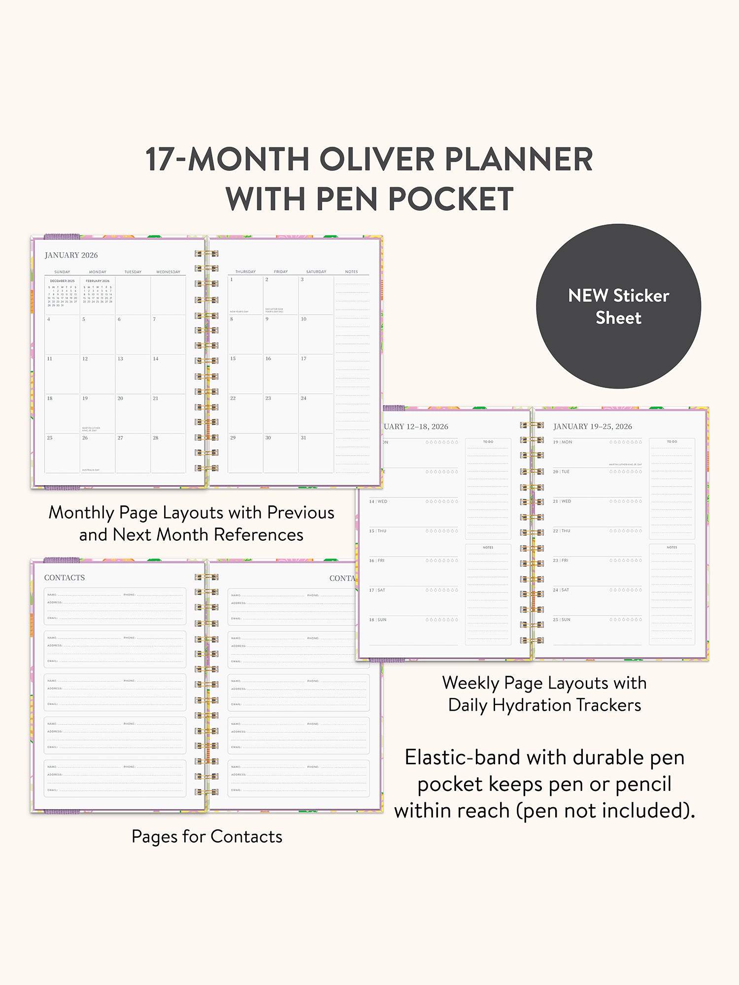 2026 Pickleball Rally Oliver Planner
