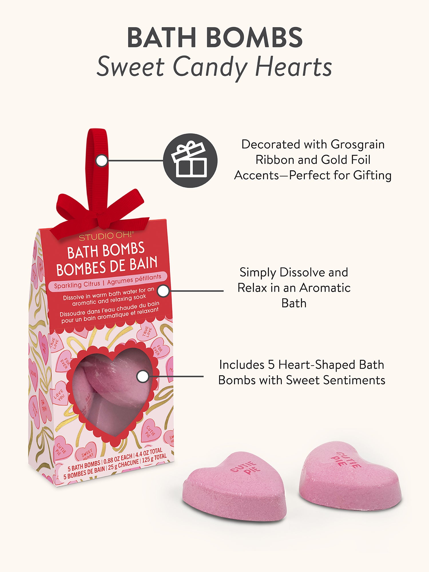 Sweet Candy Hearts Bath Bombs – Studio Oh!