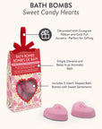 Sweet Candy Hearts Bath Bombs