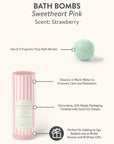 Petit Bon Bon Sweetheart Pink Bath Bombs