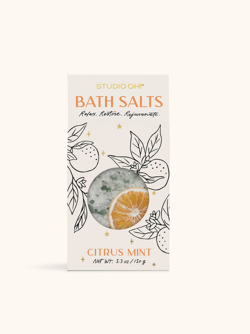 Citrus Mint Scented Bath Salts