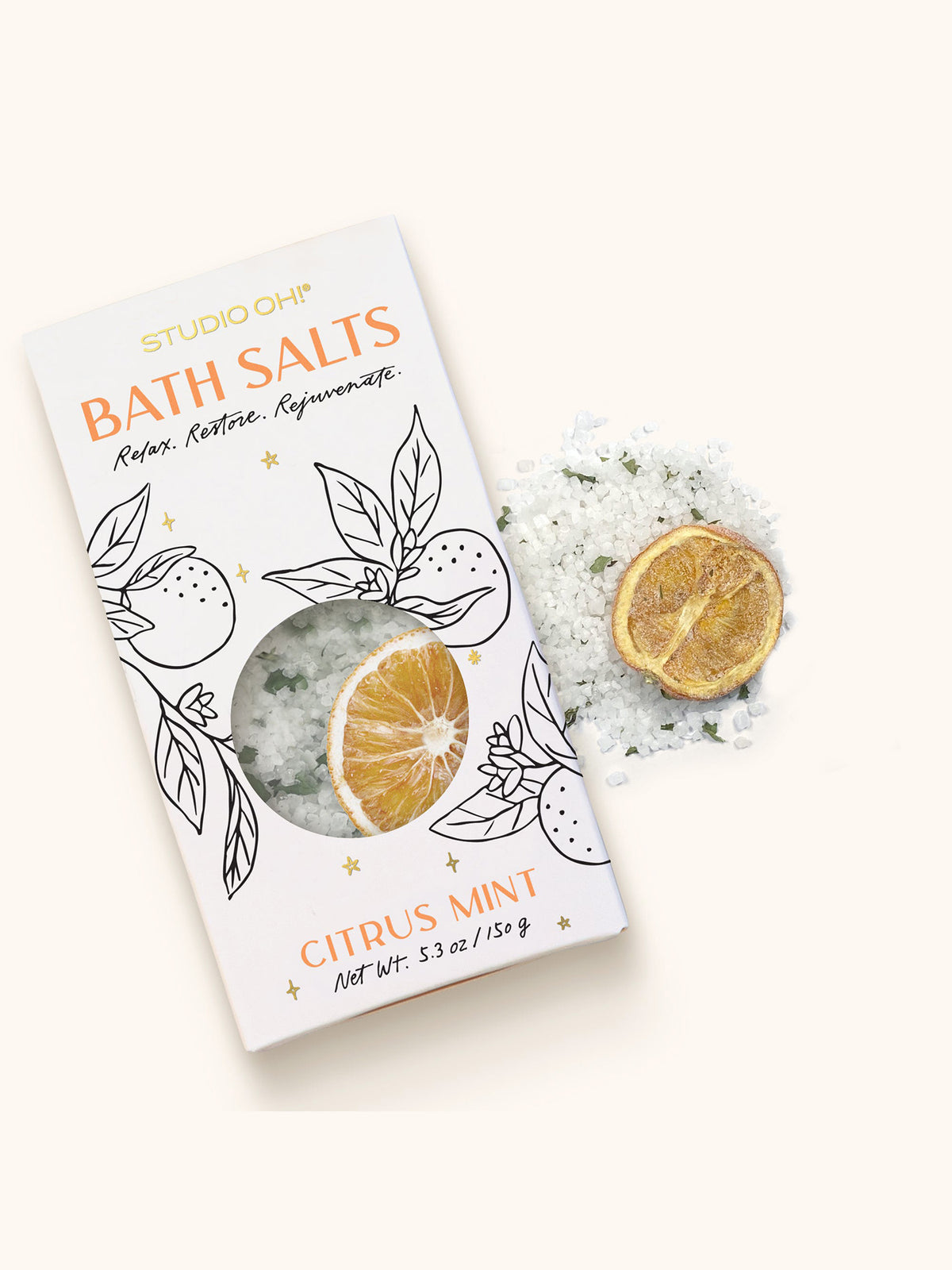 Citrus Mint Scented Bath Salts