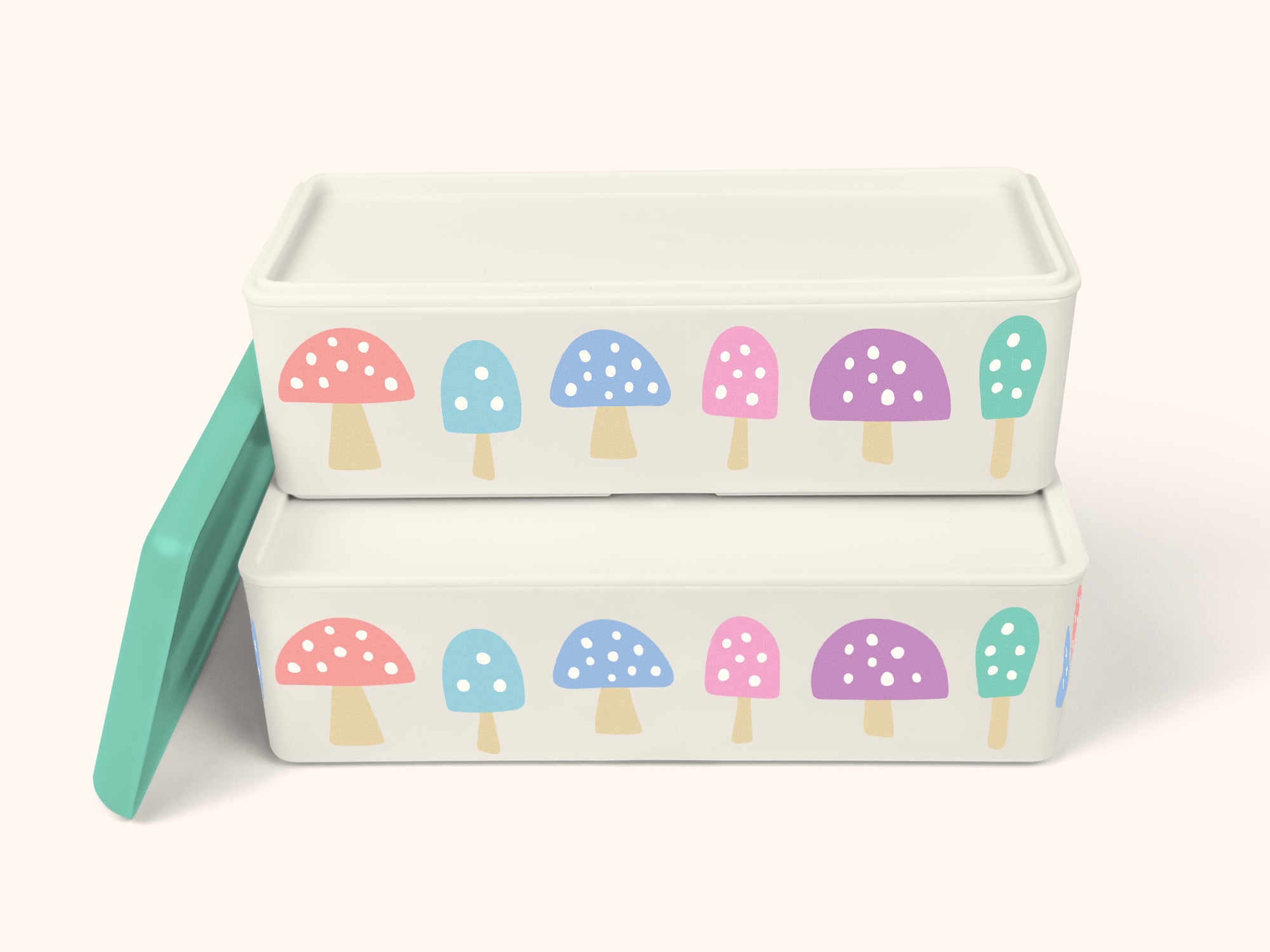 Totally Toadstool Pastel Snack Size Bento Box