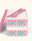 Pink Poppies Lunch Size Bento Box