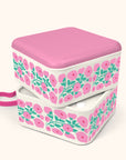 Pink Poppies Lunch Size Bento Box