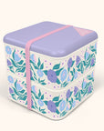 Folk Art Flowers Lavender Lunch Size Bento Box