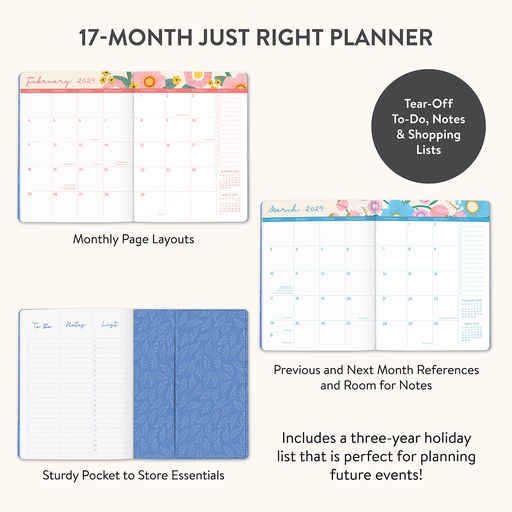 2024 Bella Flora Just Right Monthly Planner