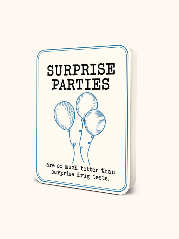Surprise Drug Tests Deluxe Greeting Card
