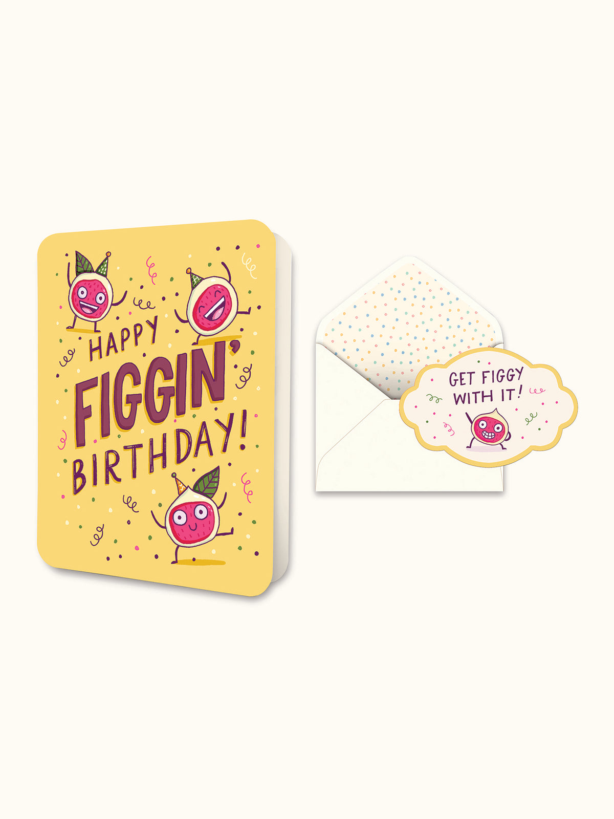 Happy Figgin' Birthday Deluxe Greeting Card