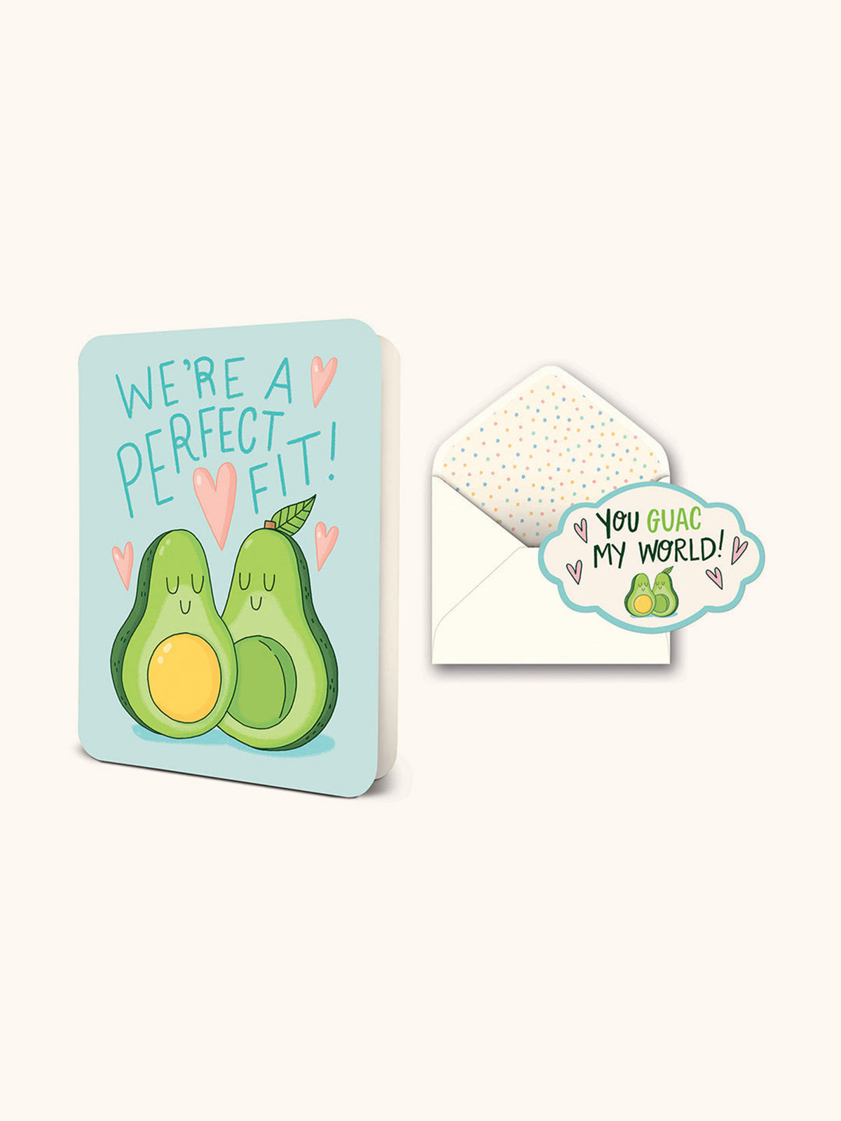 We're a Perfect Fit Deluxe Greeting Card
