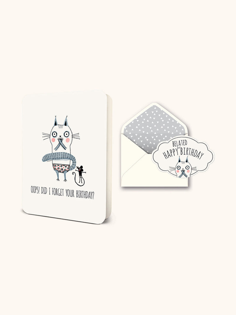 Did I Forget Your Birthday? Deluxe Greeting Card