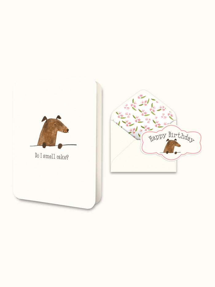 Do I Smell Cake? Deluxe Greeting Card