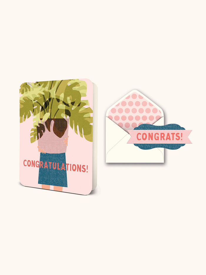 Friendly Fronds Deluxe Greeting Card