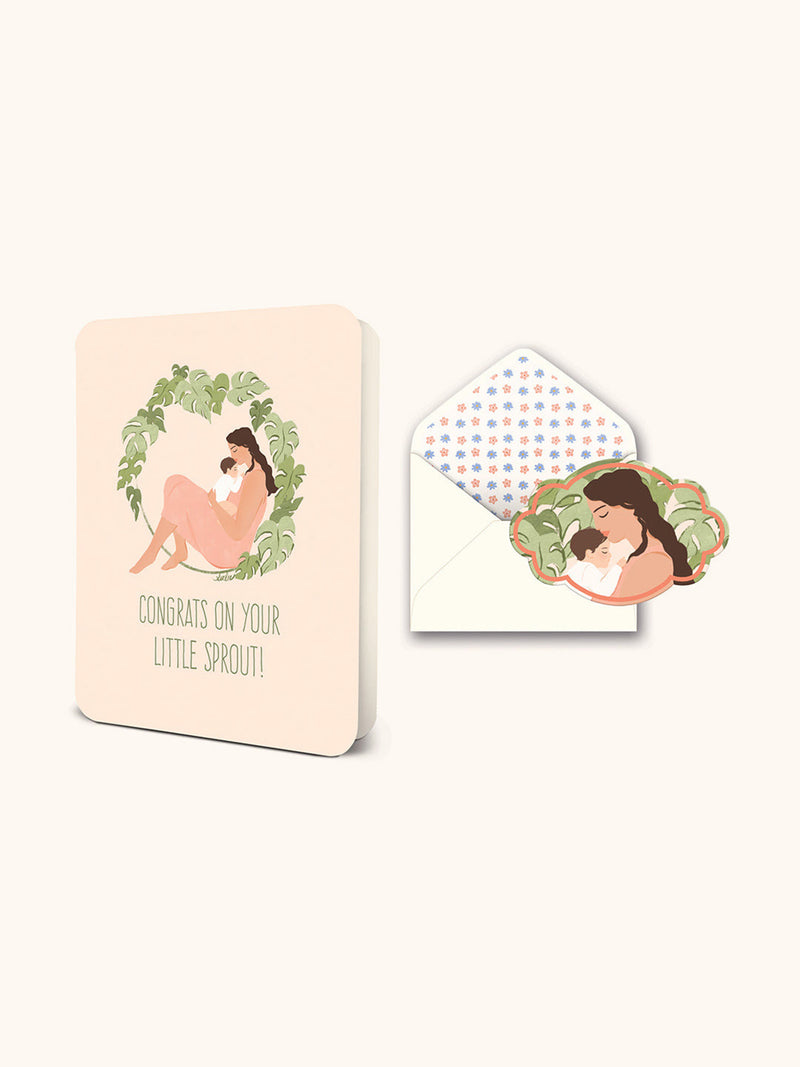 Little Sprout Deluxe Greeting Card