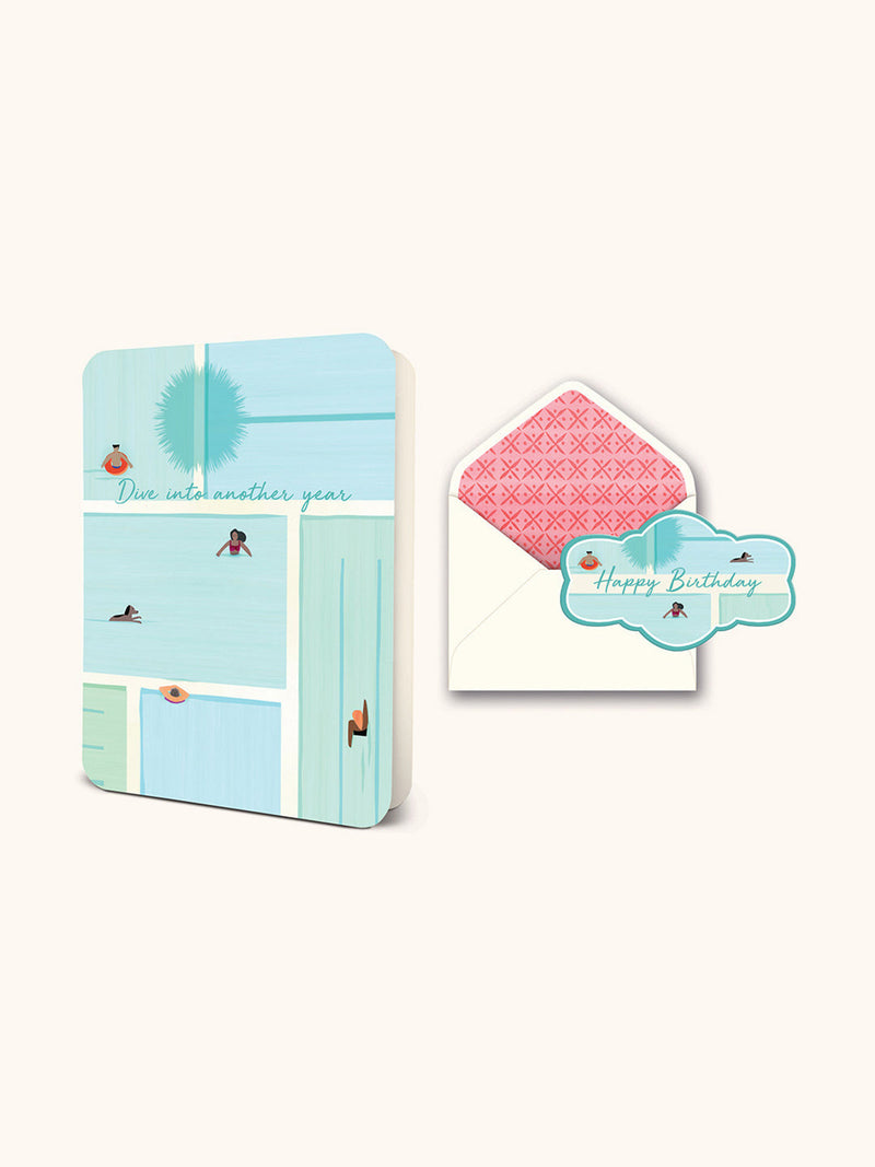 Dive into Another Year Deluxe Greeting Card