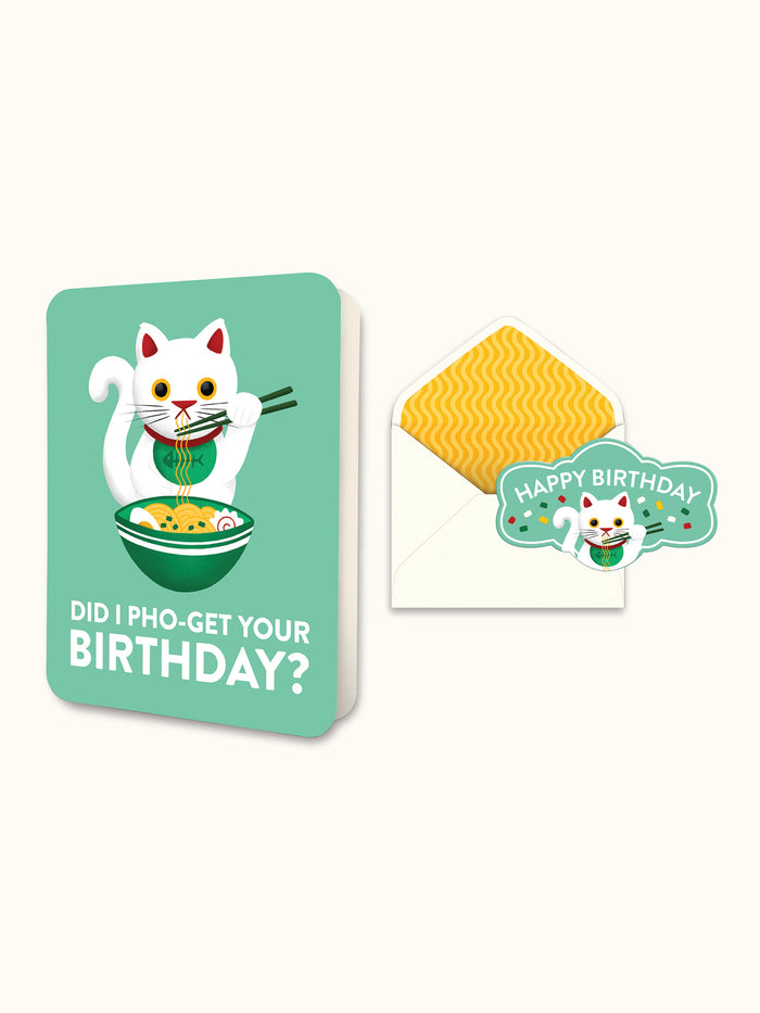 Pho-Get Your Birthday? Deluxe Greeting Card