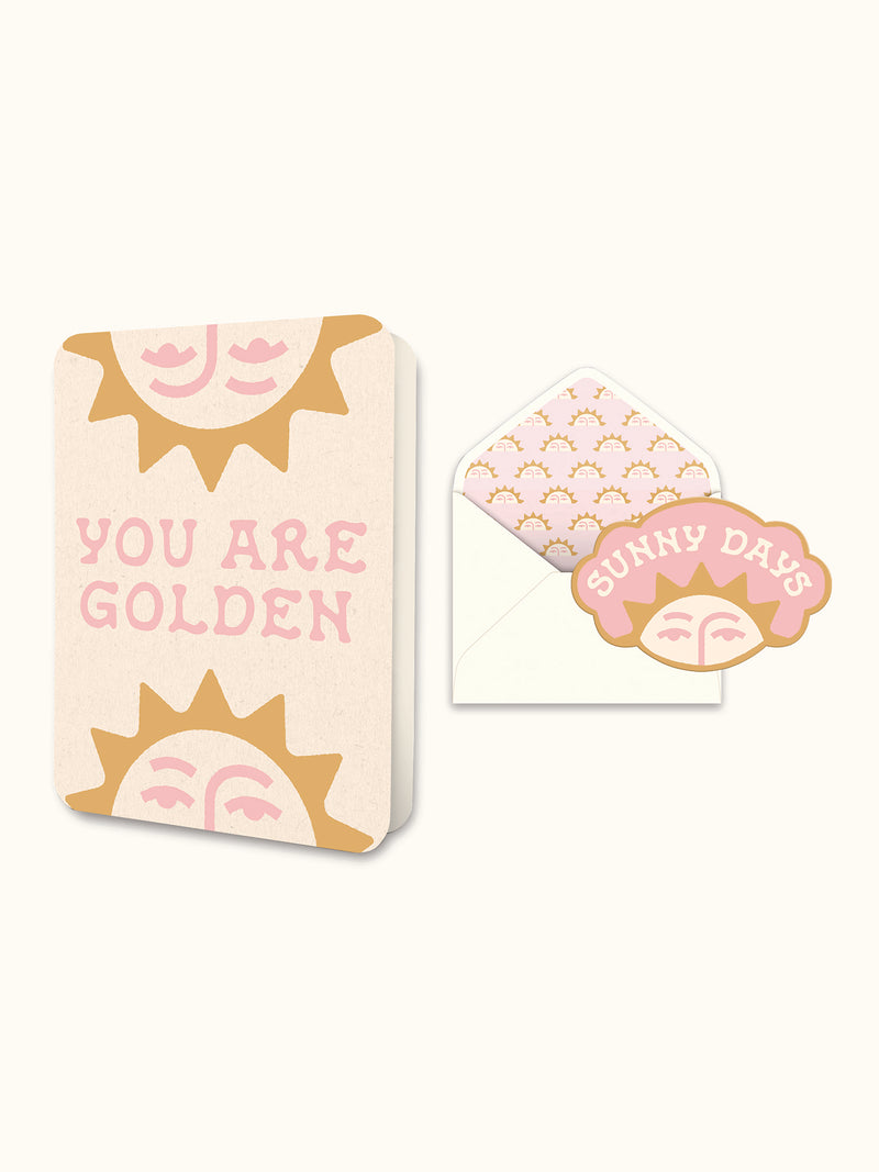 You Are Golden Deluxe Greeting Card
