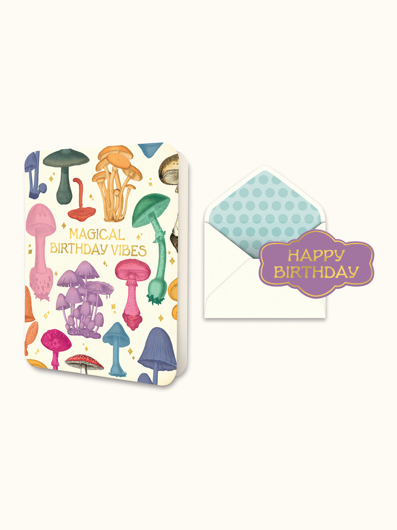 Magical Birthday Vibes Deluxe Greeting Card