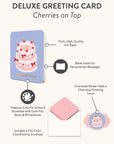 Cherries on Top Deluxe Greeting Cards