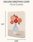 Floral Cantata Deluxe Greeting Cards