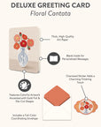 Floral Cantata Deluxe Greeting Cards