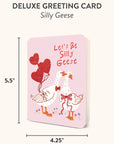 Silly Geese Deluxe Greeting Card