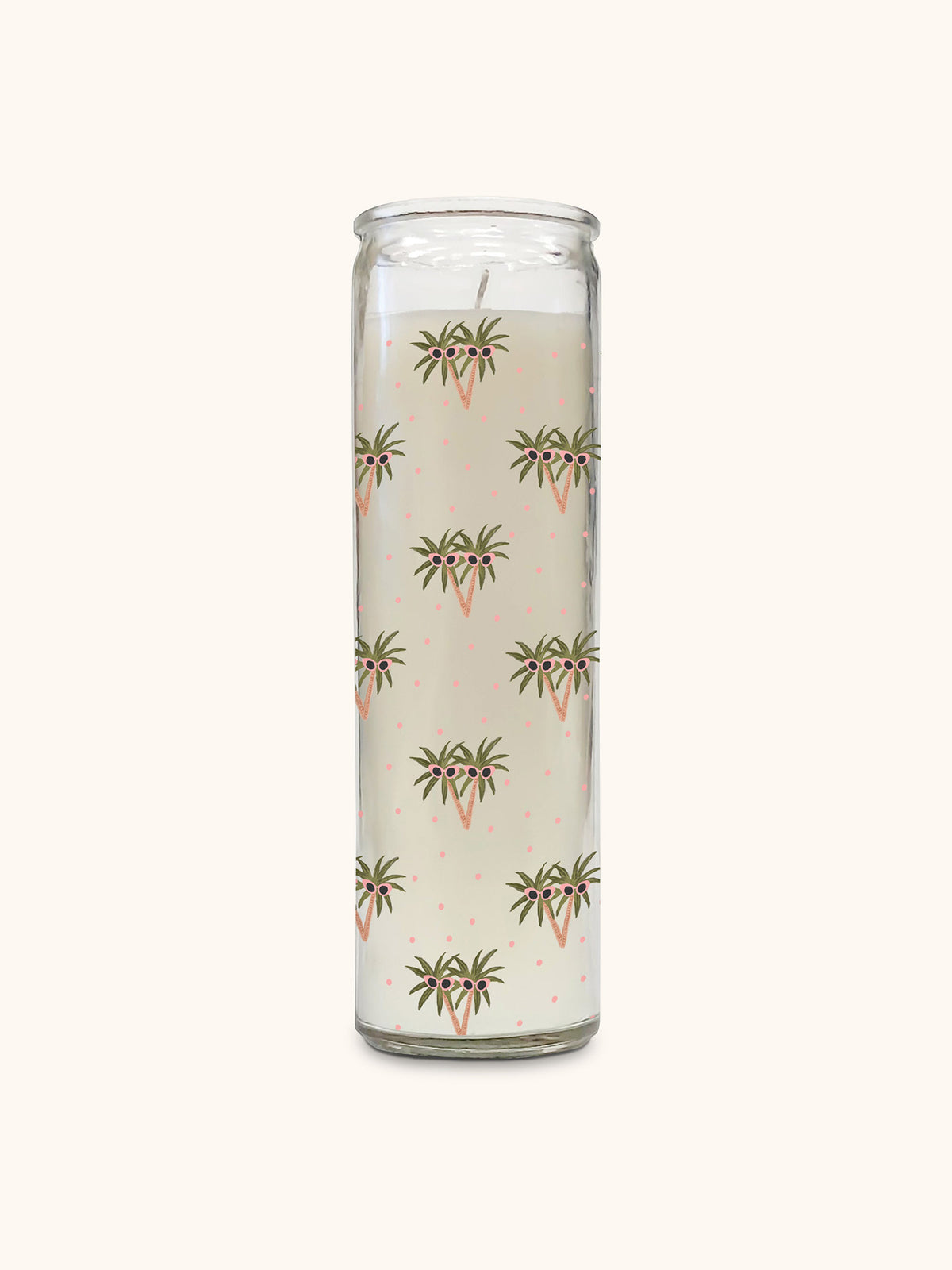 Citronella & Island Coconut Cathedral Candle: Sunny Palms