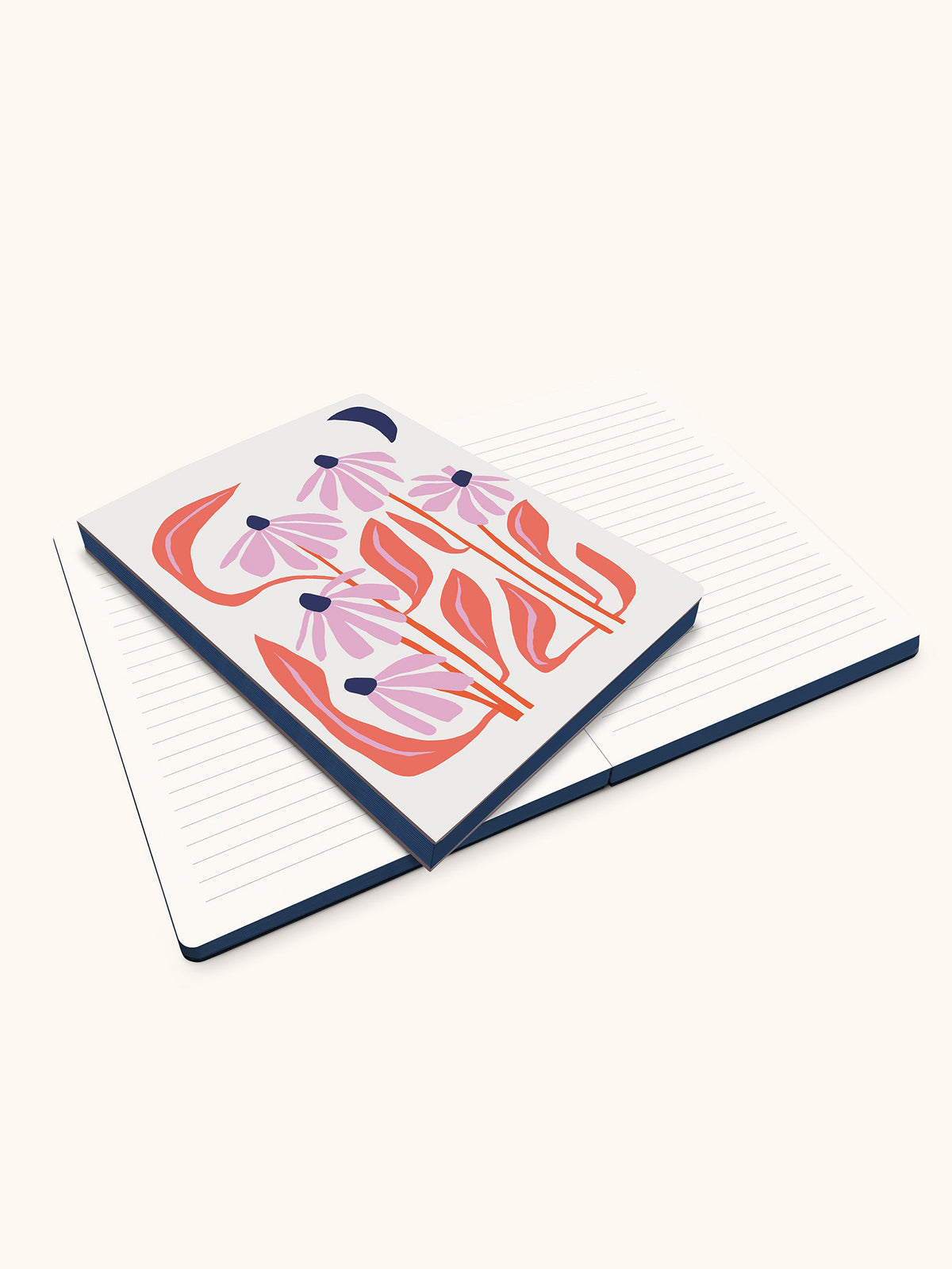 Pink Medium Large Coptic Bound Hardcover Journal — paperiaarre