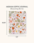 Blossoming Berries Medium Coptic-Bound Journal