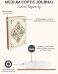 Floral Tapestry Medium Coptic-Bound Journal