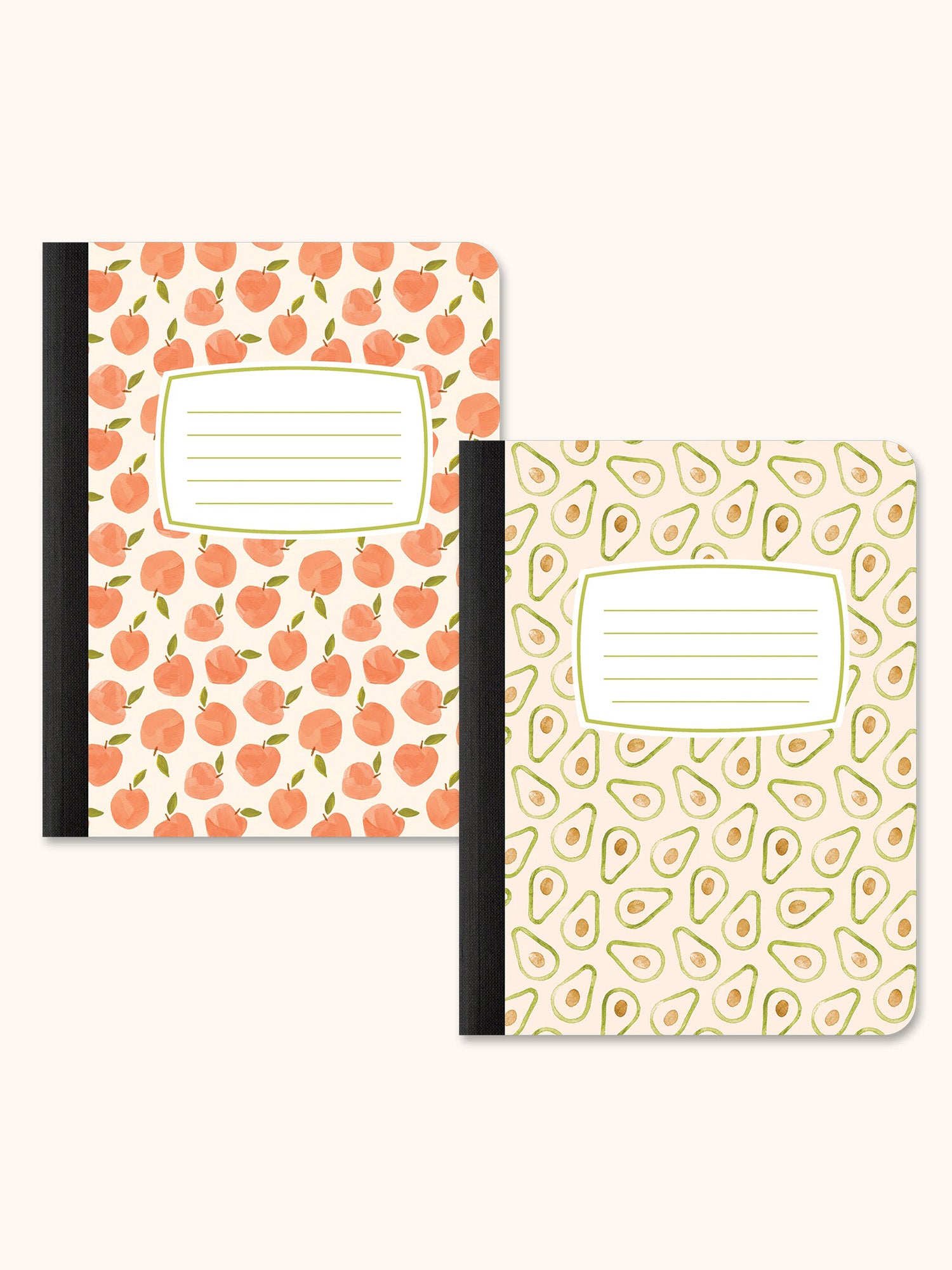 Peaches &amp; Avocados Composition Book Duo